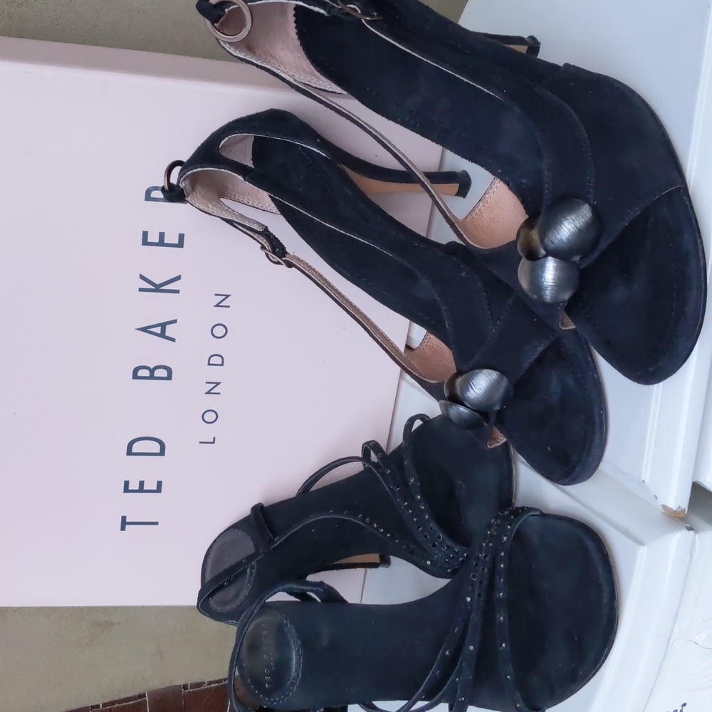 Ted Baker black spaghetti strap heels 6 Both Bundle Sexy stilleto